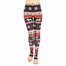 Stocked Farben Frauen Yoga Sport Mode aztekische Füße Hosen Leggings